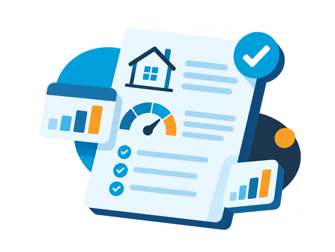 Credit report illustration